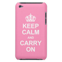Houd Kalm en draag - Roze Bubblegum iPod Touch Case