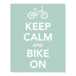 Houd kalm en fiets posters