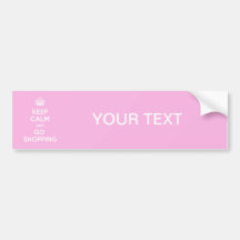 Houd Kalm en ga winkelend Bumperstickers