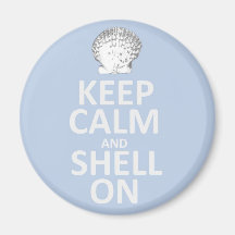 Houd Kalm en Shell op Magneet