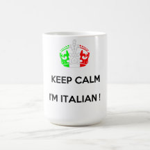 HOUD KALM IK BEN ITALIAANS! KOFFIE BEKER
