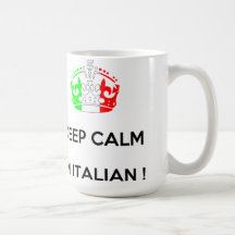 HOUD KALM IK BEN ITALIAANS!!!! KOFFIE BEKER