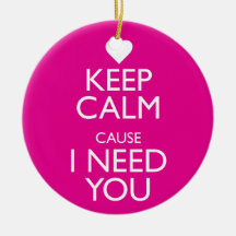 HOUD KALME OORZAAK I BEHOEFTE U KERST ORNAMENT