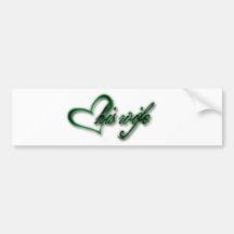 houd van zijn vrouw bumperstickers