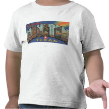 Houston, Texas - Grote Scènes 3 van de Brief Tshirt