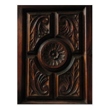 Houten Gravure Wenskaart
