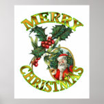 Houx 24x30 du père noël posters