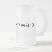 HTML de guerre de fin - noir et blanc Tasse