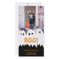 HUEZ la salutation orange de Halloween de trio bla