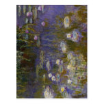 Huile 1914-1917 de technique de nénuphars de Claud Carte Postale