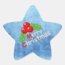 Hulst & Vrolijke Kerstmis van Bessen Sticker