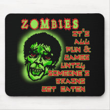 Humour de zombis tapis de souris