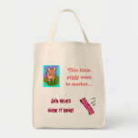 humour fourre-tout de achat de porc/lard sac en toile