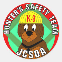 Hunter's_Safety_Team_2 [1] Ronde Sticker