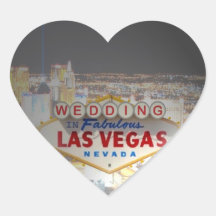 Huwelijk in de Sticker van Las Vegas