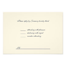 Huwelijk RSVP Custom Uitnodging
