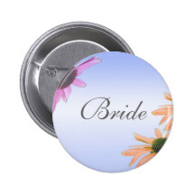 huwelijks gift, madeliefjebloemen, bruidknoop buttons