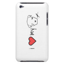 i <3 mijn geval van de Aanraking van de kuilstier  iPod Touch Cover