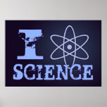 I affiche de la Science de coeur (ou symbole atomi