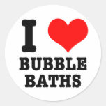 I BAINS MOUSSANTS DE COEUR (AMOUR) AUTOCOLLANTS