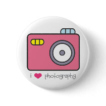 I bouton de photographie de coeur badges
