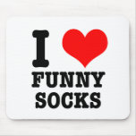 I CHAUSSETTES DRÔLES DE COEUR (AMOUR) TAPIS DE SOURIS