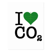 I CO2 de coeur Cartes Postales