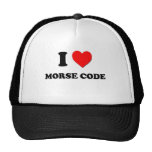 I code Morse de coeur Casquettes