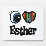 I coeur (amour) Esther Tapis De Souris