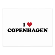 I coeur Copenhague Danemark Cartes Postales