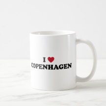 I coeur Copenhague Danemark Mugs À Café