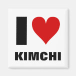 I [coeur] Kimchi Magnets Pour Réfrigérateur