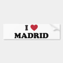 I coeur Madrid Espagne Adhésifs Pour Voiture