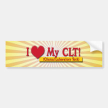 I coeur mon LABORATOIRE CLINIQUE TECH de CLTS Autocollants Pour Voiture