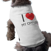 I coeur mon propriétaire manteaux pour chien