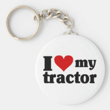 I coeur mon tracteur porte-clés