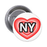I coeur New York. J'aime New York. I coeur NY. NYC Pin's