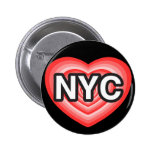 I coeur NYC. J'aime NYC. New York City. I coeur NY Badge Avec Épingle