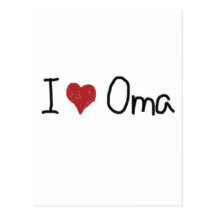 I coeur Oma Cartes Postales