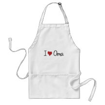 I coeur Oma Tablier