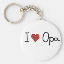 I coeur Opa Keychain Porte-clés