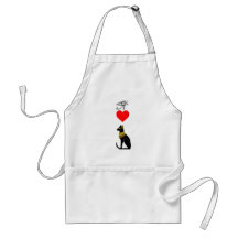 I coeur Pussy_Cat, hiéroglyphes égyptiens Tabliers
