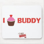 I Cupcake Vriend Mousepad Muismatten