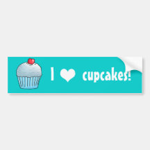 I de kokosnoot van hartCupcakes Bumpersticker