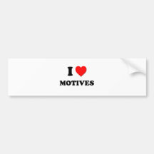 I de Motieven van het Hart Bumpersticker