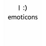I :) emoticons t-shirts
