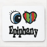 I épiphanie de coeur (amour) tapis de souris