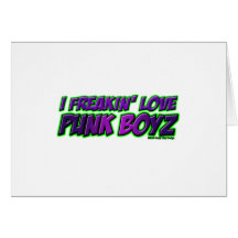 I fille PUNK de punkrock de punk rock de GARÇONS d Carte De Vœux