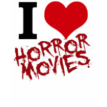 I films d'horreur de coeur t-shirts