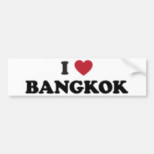 I Hart Bangkok Thailand Bumperstickers